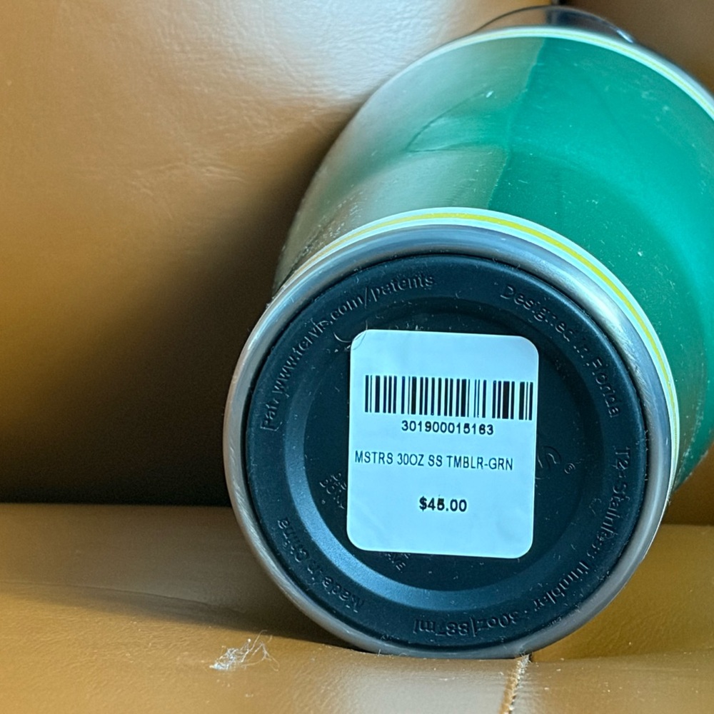 Masters Green and Yellow Tumbler - Picture 3 of 3